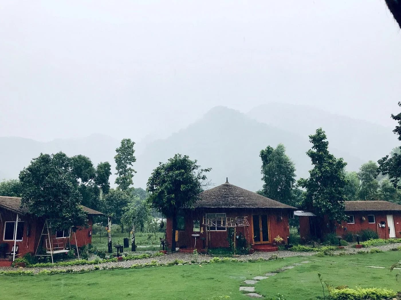 scenic destination with individual cottages